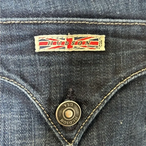 Hudson Low Rise Collin Flap Pocket Skinny Jeans - Picture 7 of 11